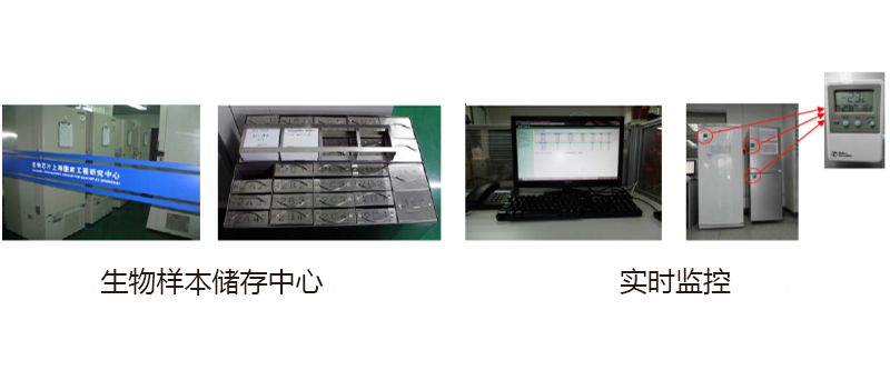  樣本中心實拍設(shè)備、冰箱、溫度計等圖 